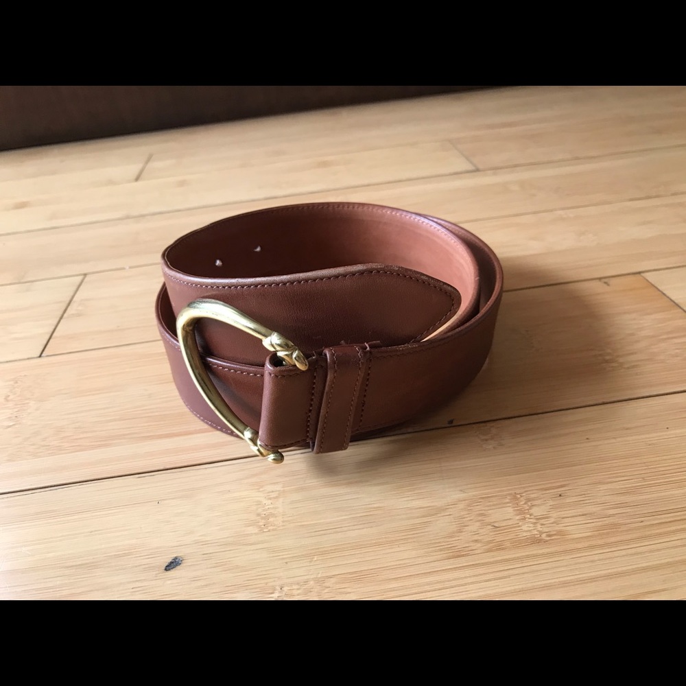 Coach brown women’s leather belt size large